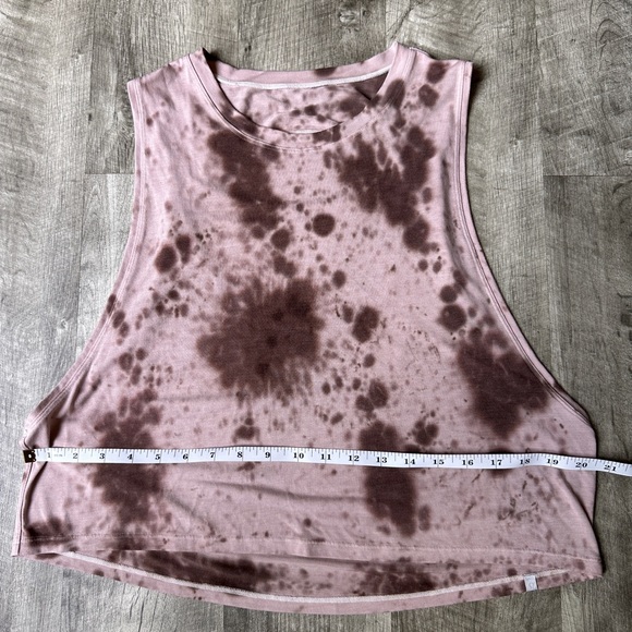 Lululemon Cut Back Crop Tank Top Marble Dye Silky French Press - Picture 6 of 10